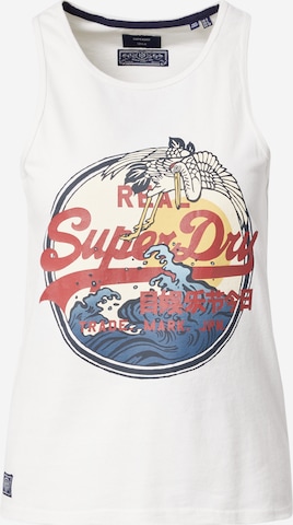 Haut Superdry en blanc : devant