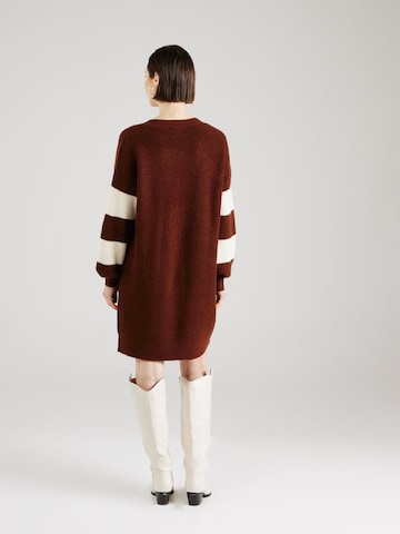 VERO MODA Knitted dress 'HEJA' in Brown