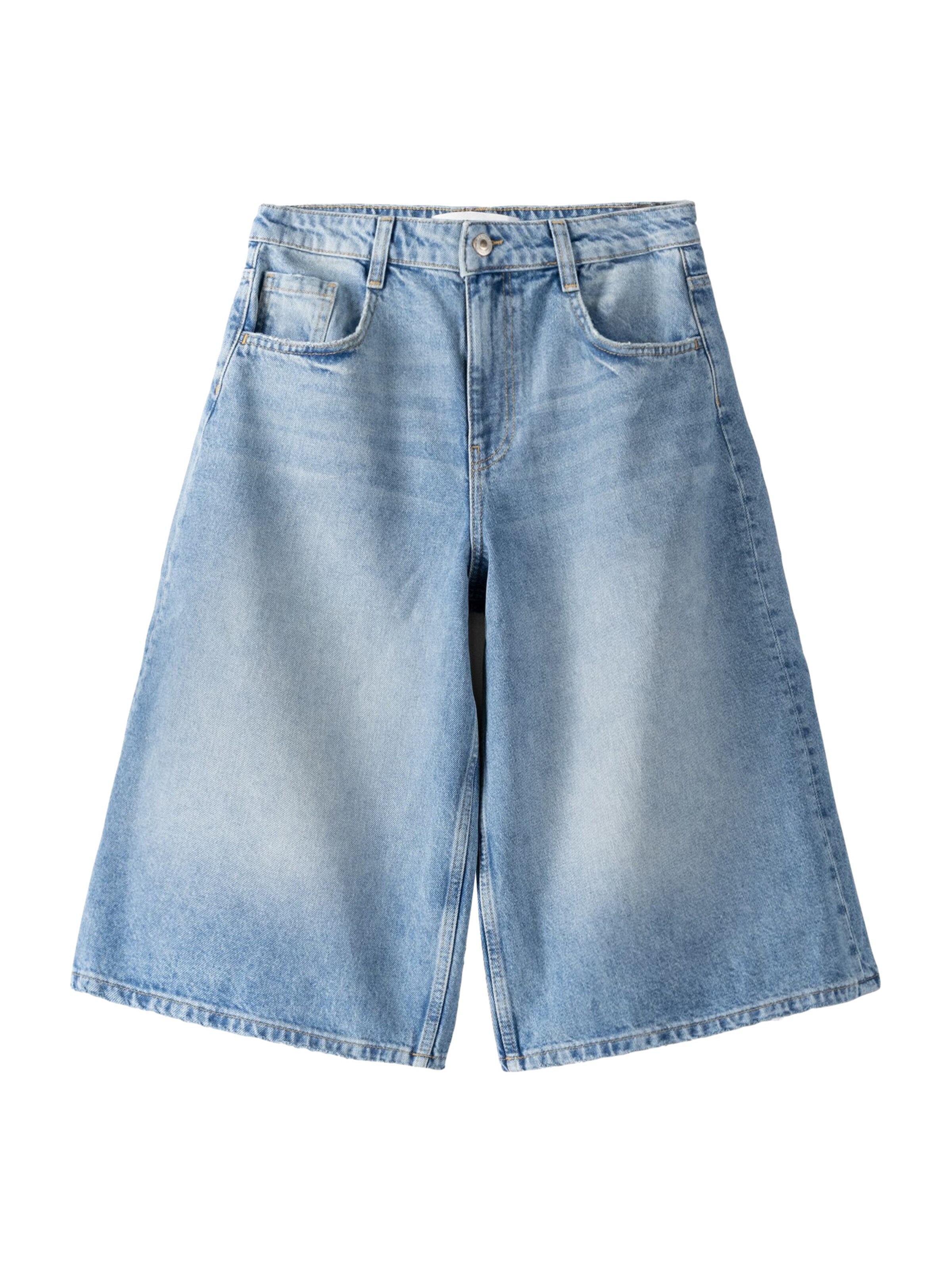 Bershka Wide leg Jeans in Blue Denim ABOUT YOU