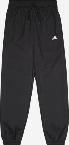 ADIDAS SPORTSWEAR - Tapered Calças de desporto em preto: frente