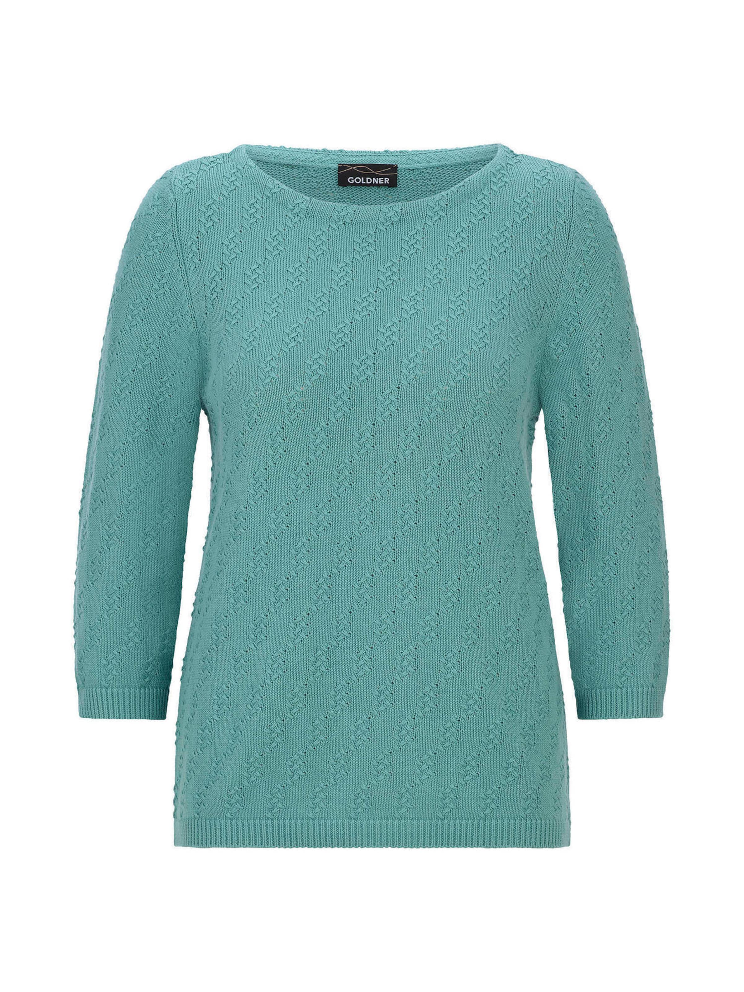 Goldner Pull-over en S en émeraude, Vue avec produit