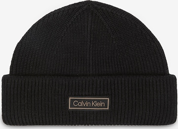 juoda Calvin Klein Megzta kepurė: priekis