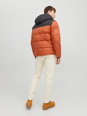 JACK & JONES Between-season jacket 'Toby' in Orange