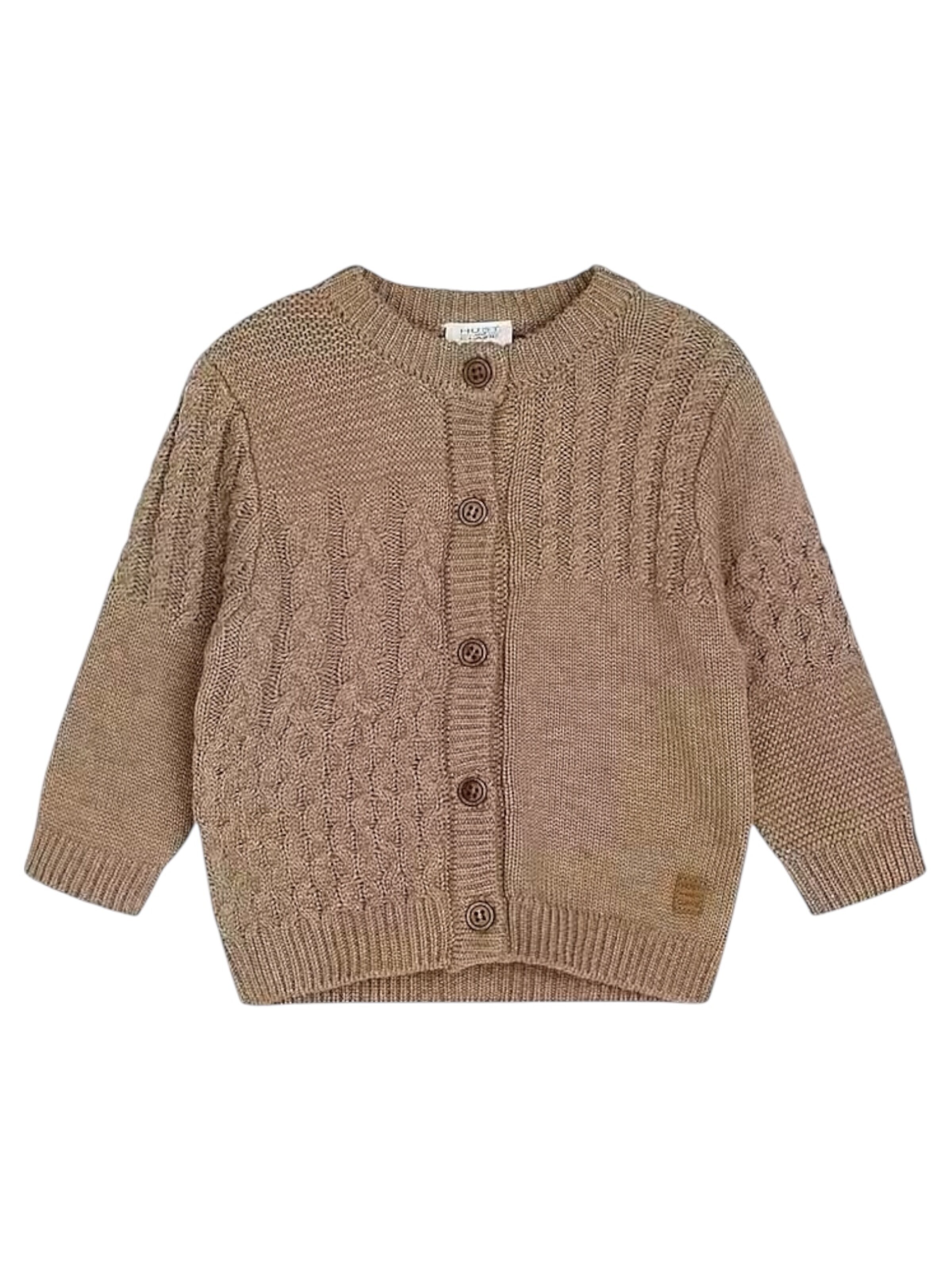 Hust & Claire Strickjacke 'Charli' in Braun: Vorderseite
