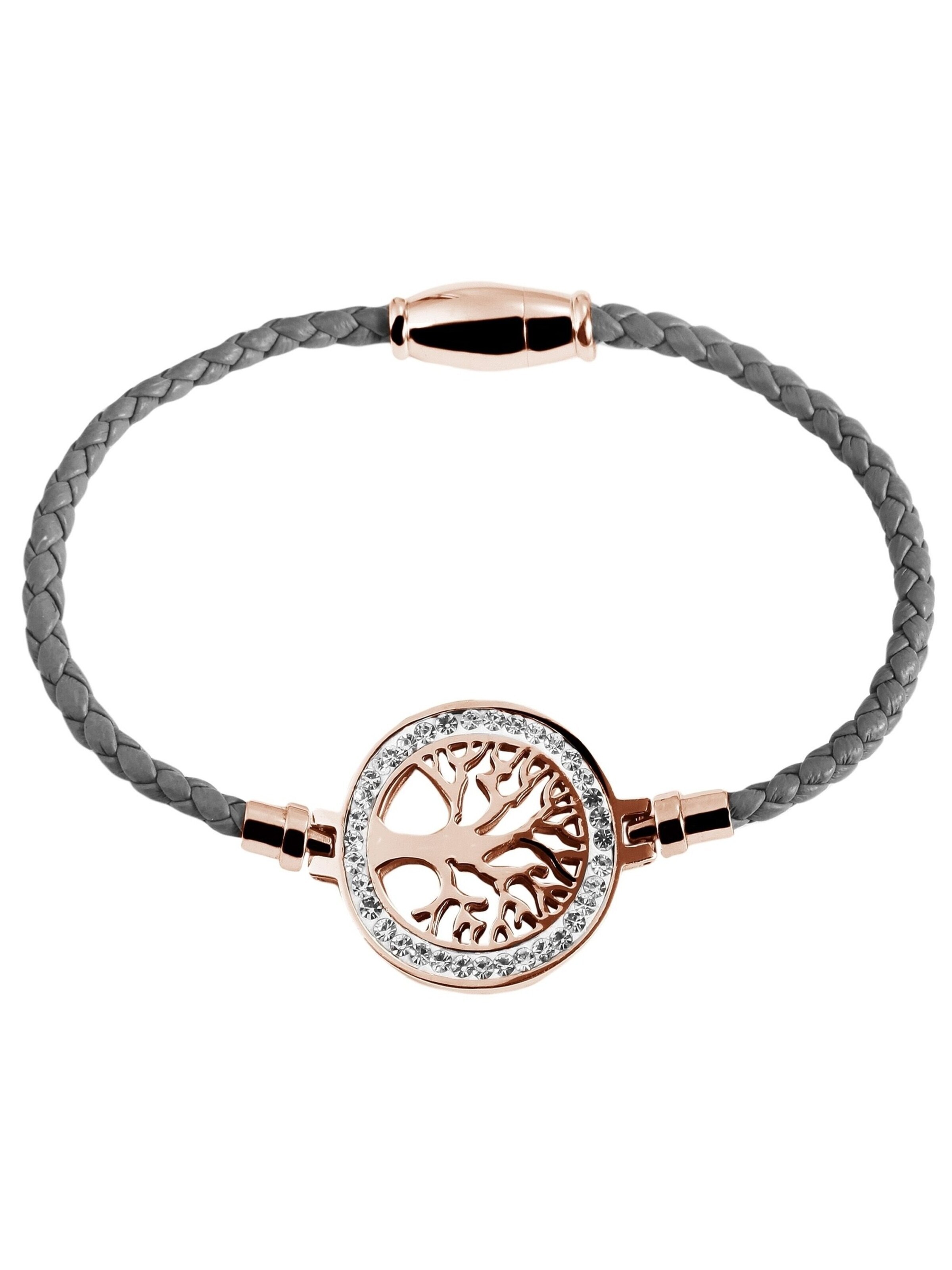 Akzent Bracelet 'Leah' in Grey: front