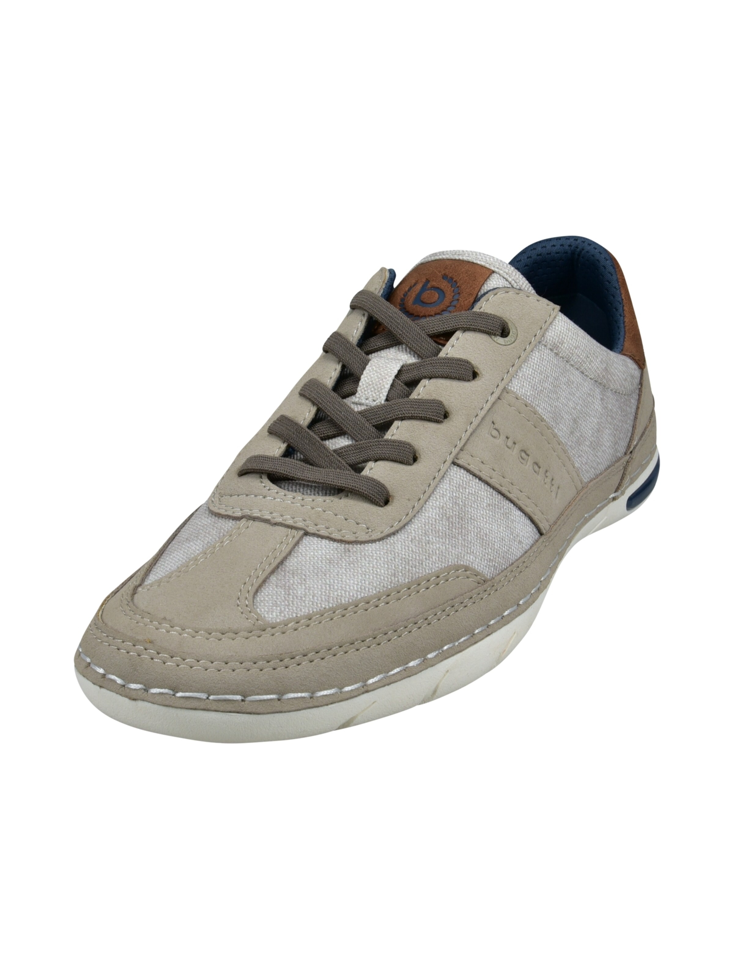 bugatti - Calzado deportivo con cordones en beige: frente