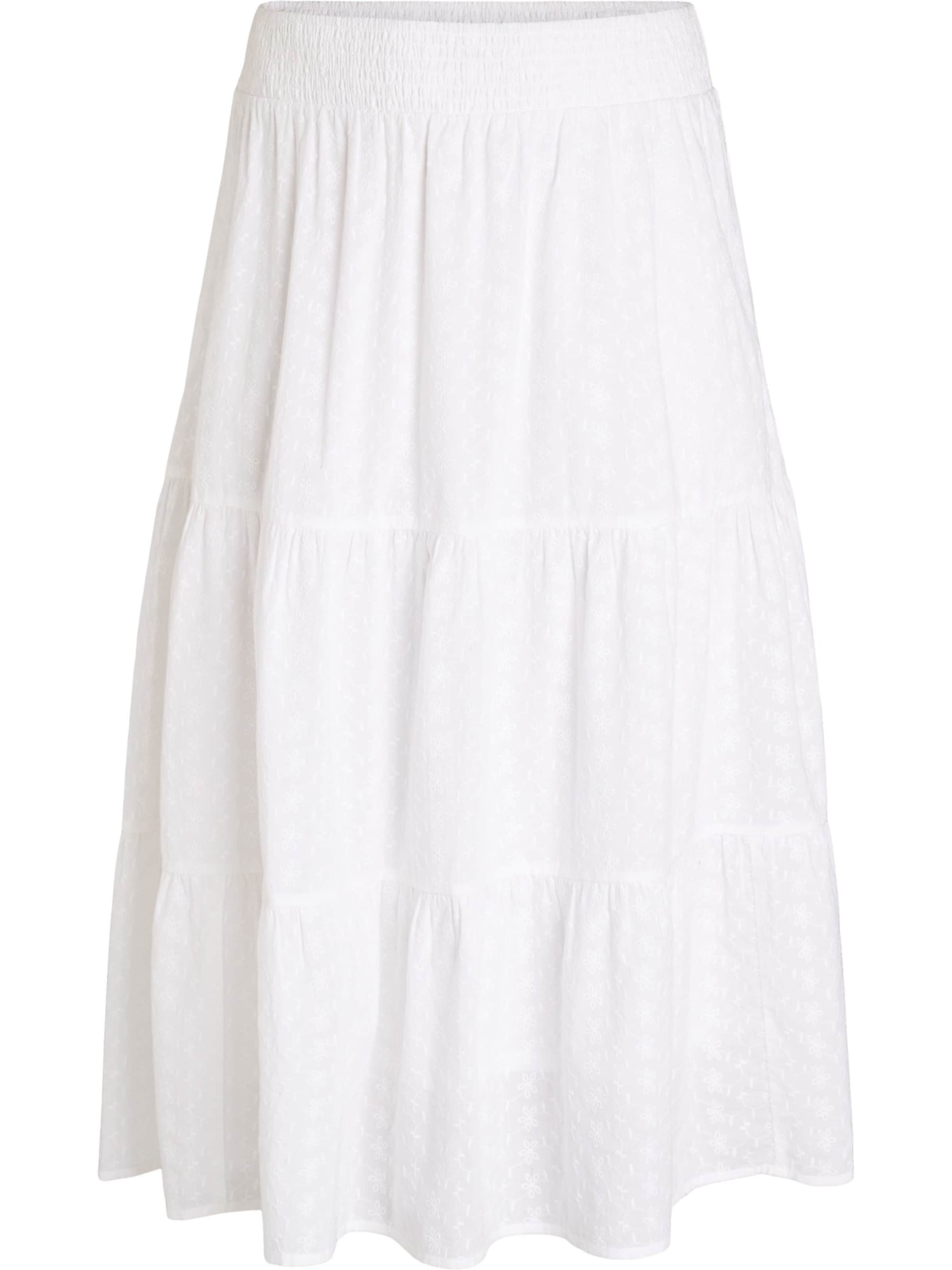 Zizzi Sukňa 'Merna' - Biela: predná strana