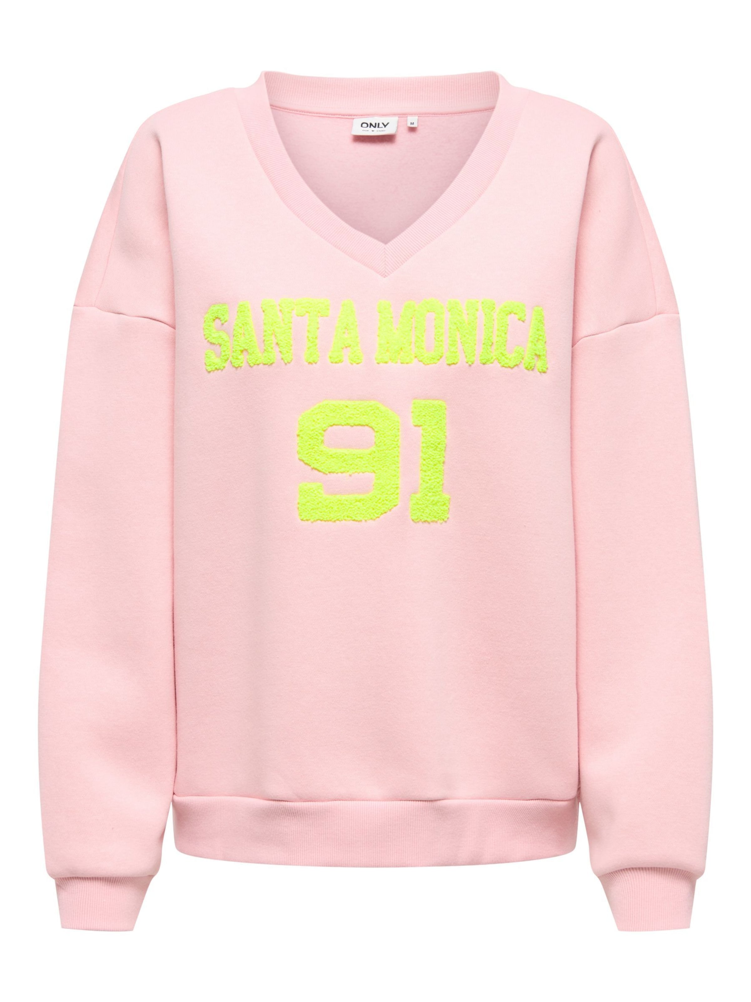 ONLY Sweatshirt 'ONLHOLLY' i pink: forside