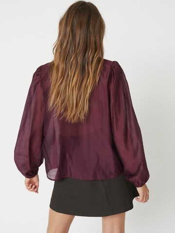 co'couture Blouse 'Taffy' in Lila