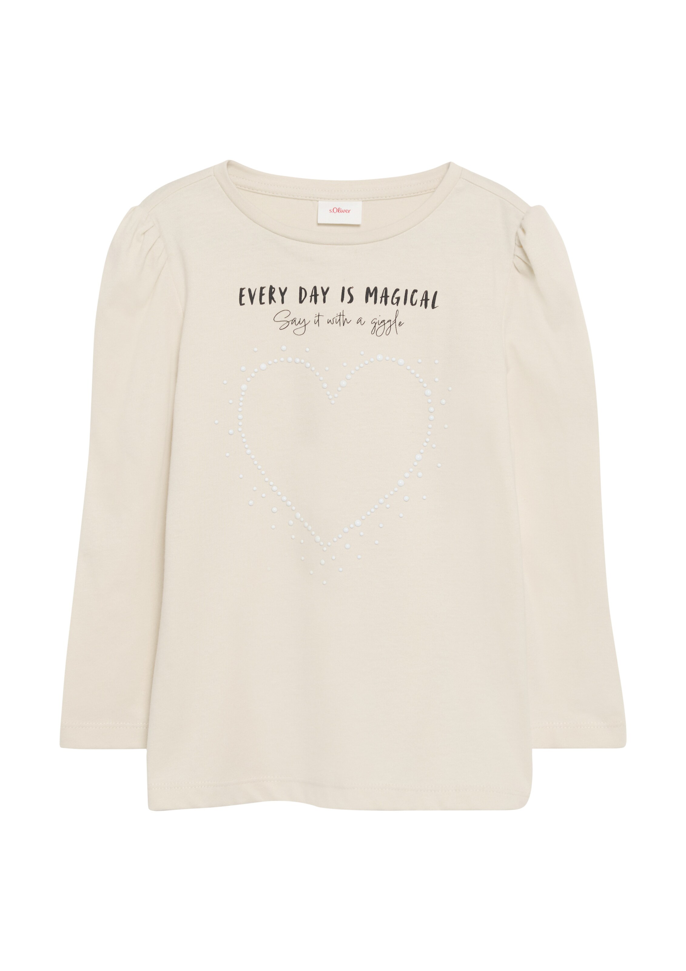 T-Shirt s.Oliver en beige : devant