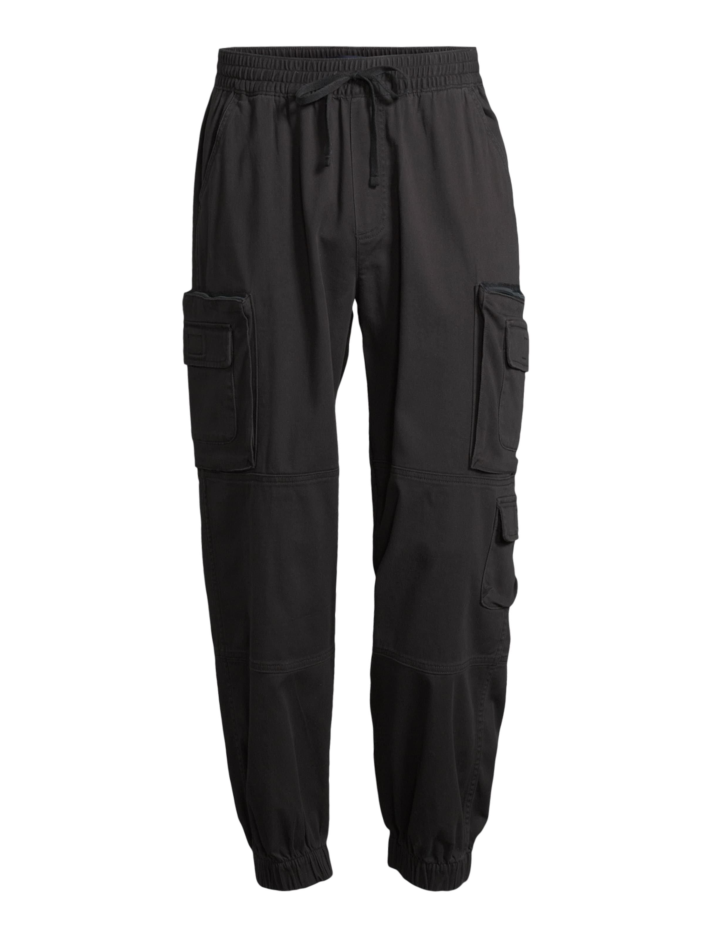 Effilé Pantalon cargo AÉROPOSTALE en noir : devant