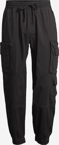 Tapered Pantaloni cargo di AÉROPOSTALE in nero: frontale