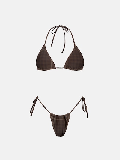ENRAGE Badeanzug 'TARTAN'‌‌‌‌‌‌ in braun, Produktansicht