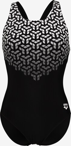 ARENA - Soutien Bustier Fato de banho desportivo 'Kikko' em preto: frente