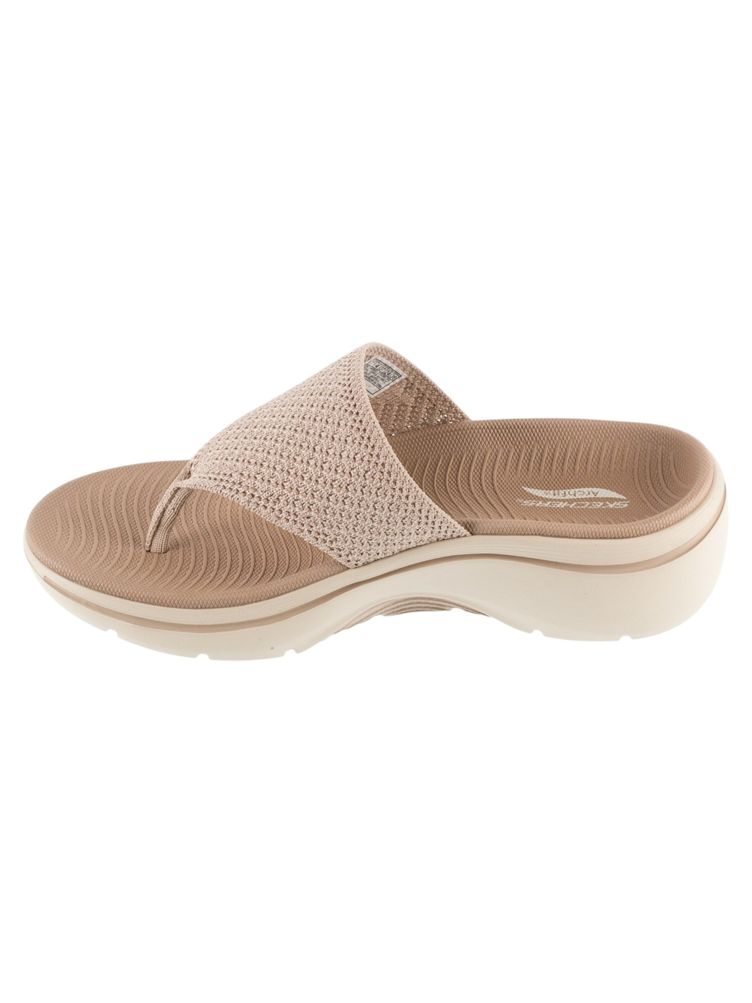 SKECHERS Zehentrenner 'Skechers Go Walk Arch Fit 2.0 Sandal - Carrie'‌‌‌‌‌‌‌ in Beige