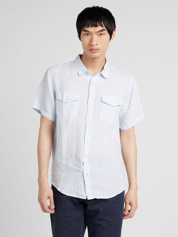 CAMP DAVID Regular fit Button Up Shirt in Blue: front