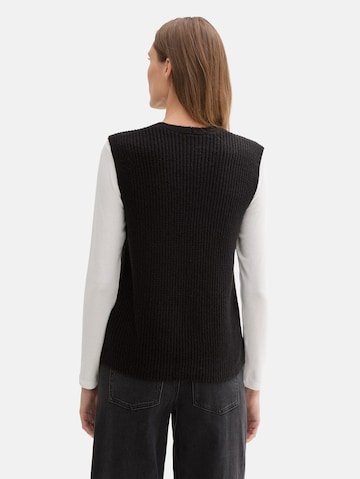 TOM TAILOR Sweater in Black