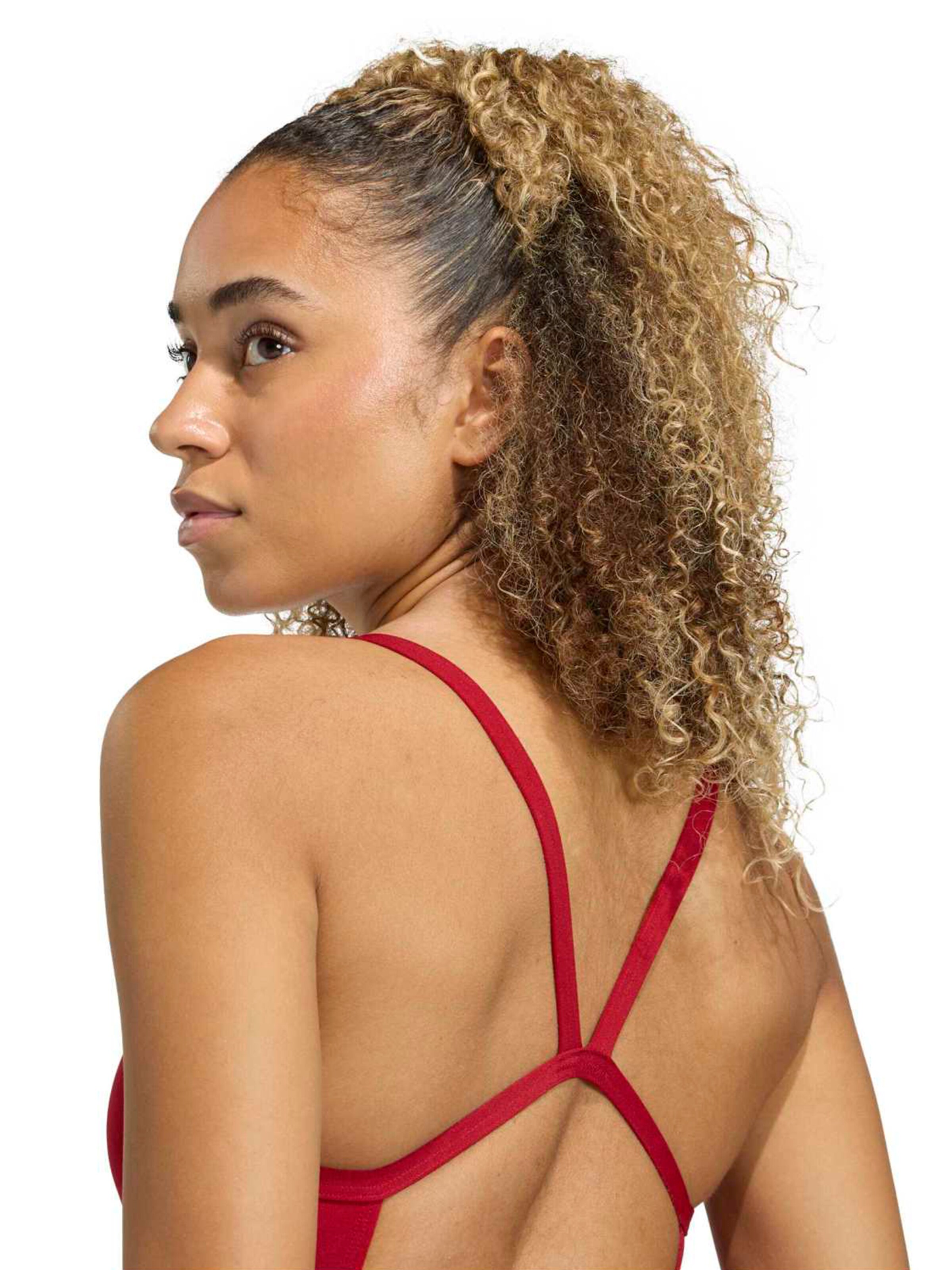 ADIDAS PERFORMANCE Μπουστάκι Αθλητικό ολόσωμο μαγιό 'Ess' σε κόκκινο