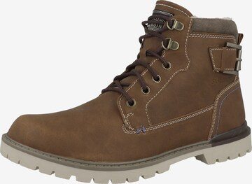 s.Oliver Lace-Up Boots in Brown: front