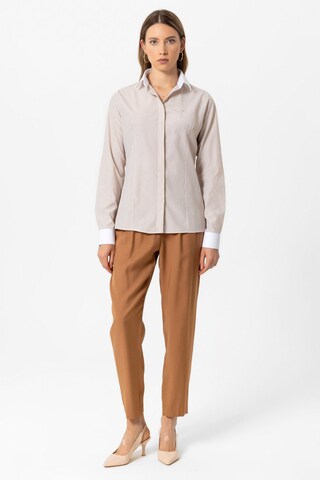 DENIM CULTURE Blouse 'MAJA' in Beige