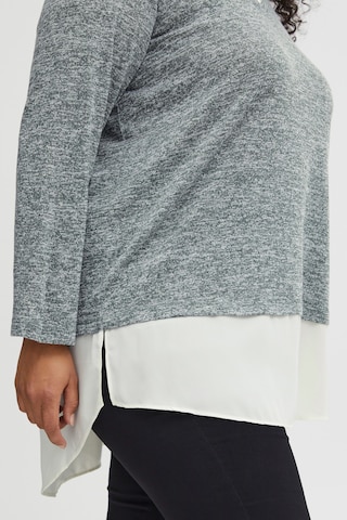 Fransa Curve Sweater 'REXAN' in Grey
