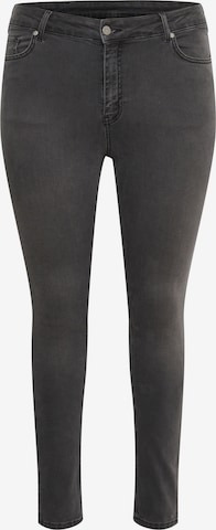 KAFFE CURVE Slim fit Jeans 'Lisa' in Grey: front