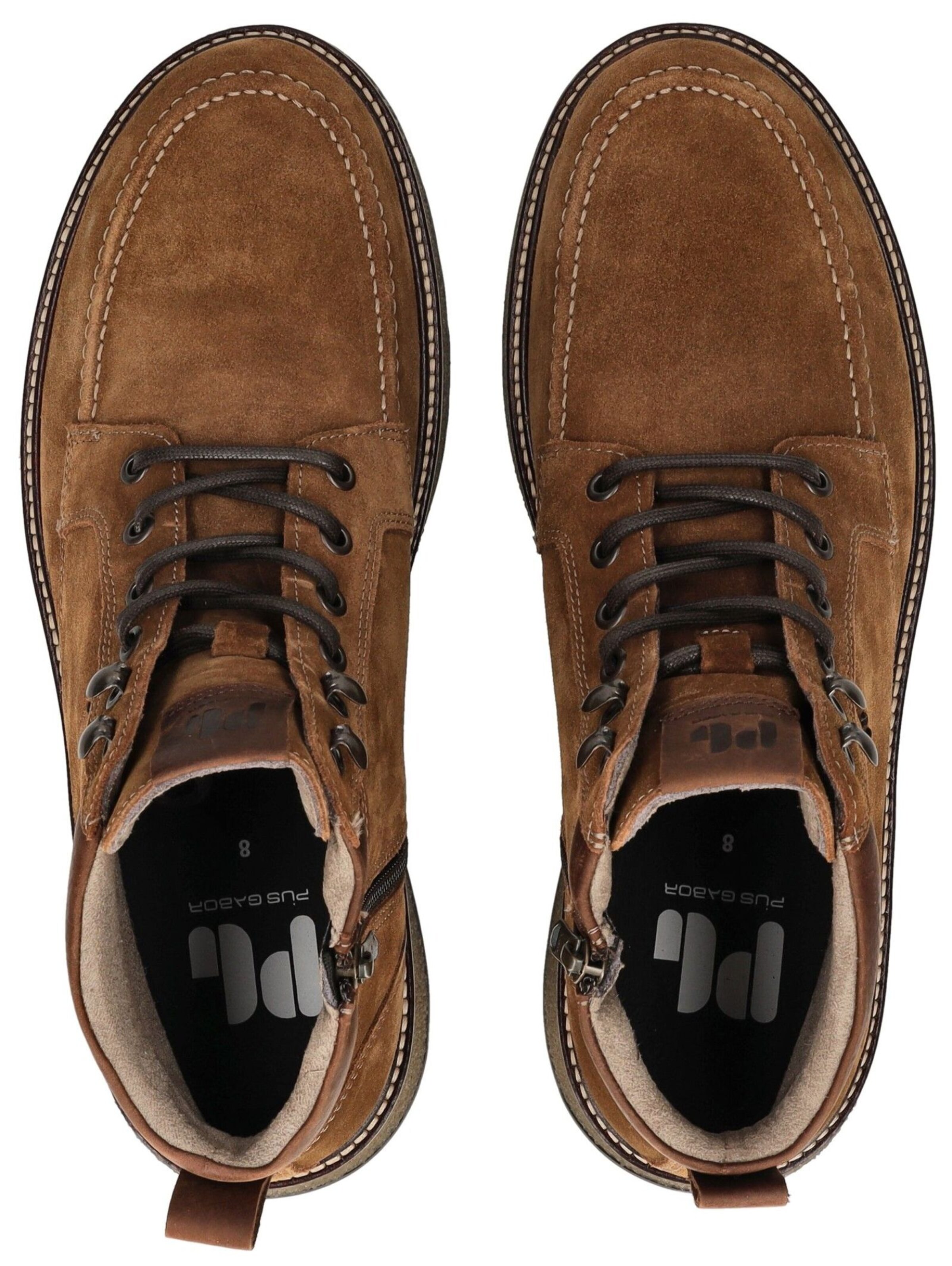 Boots stringati di Pius Gabor in marrone