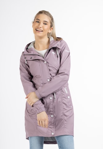 Schmuddelwedda Raincoat in Purple: front