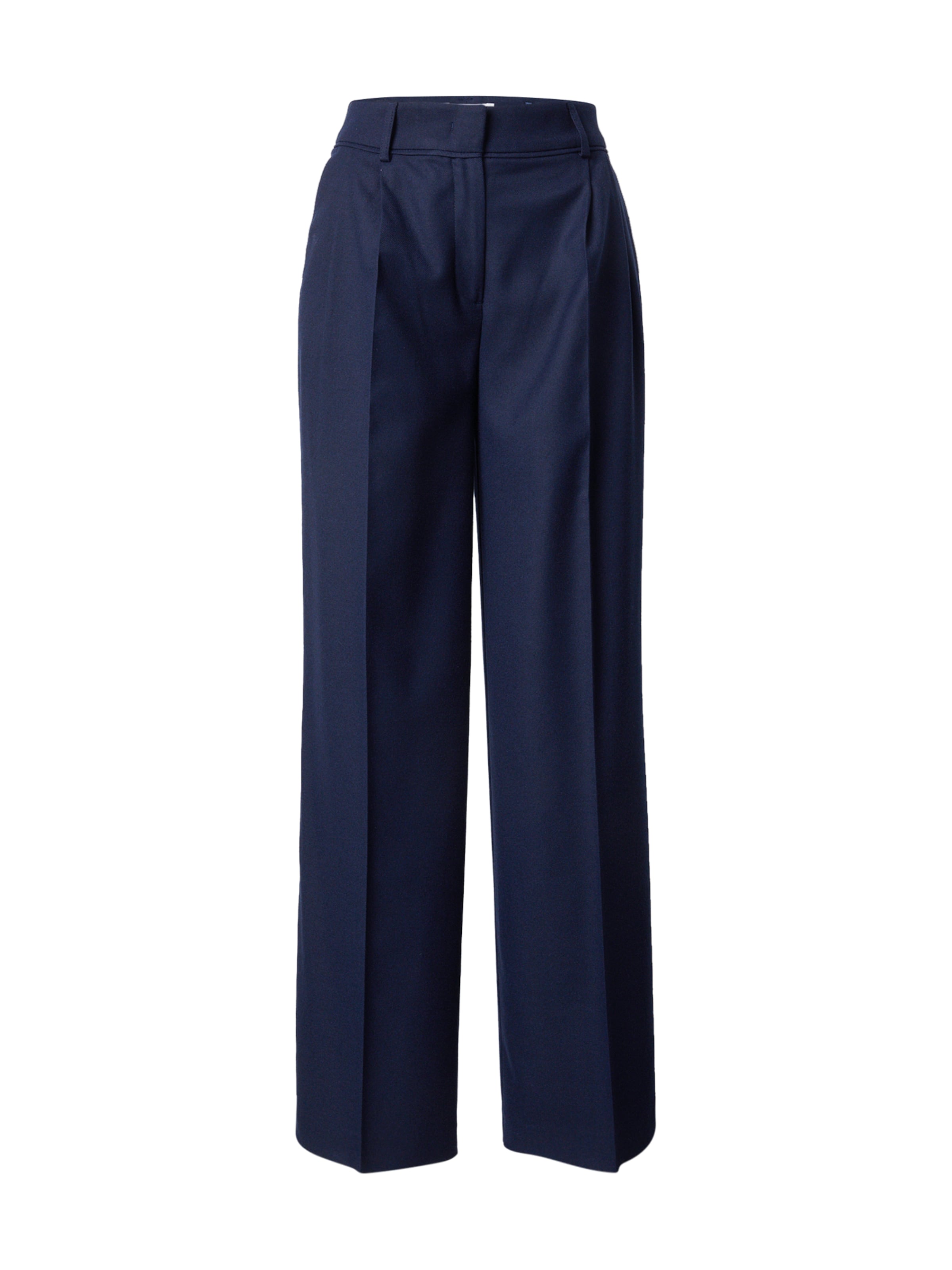 MORE & MORE Широки крачоли Панталон с набор в синьо: отпред