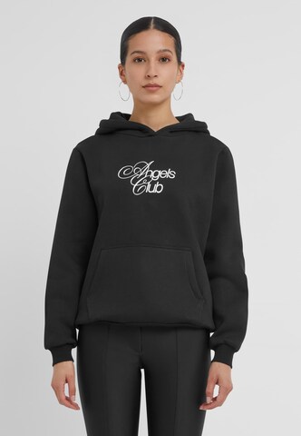 Miss Tee Sweatshirt 'Angels Club' in Black