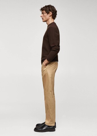 MANGO MAN Regular Pants 'Dublino' in Brown