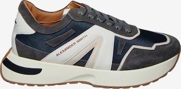 Baskets basses Alexander Smith en bleu : devant