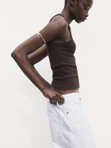 MANGO Topp 'BONI' i brun