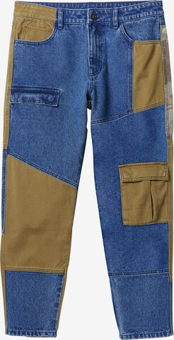 Desigual Tapered Cargohose in Blau: predná strana