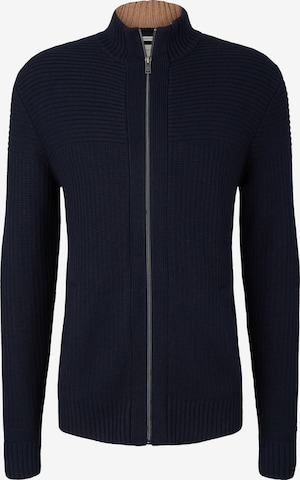 TOM TAILOR Knit cardigan in Blue: front