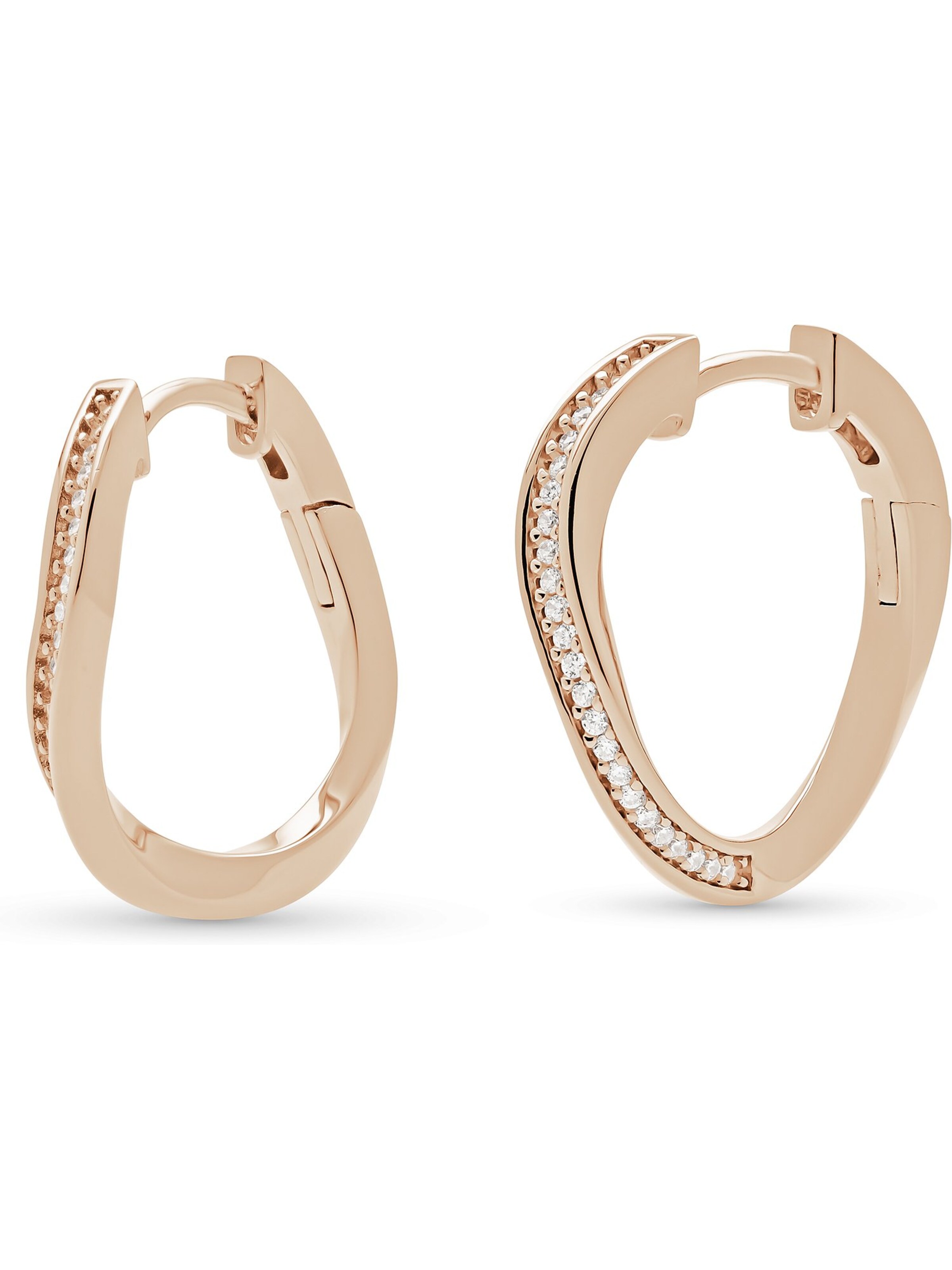 JETTE Ohrringe in Pink: Vorderseite