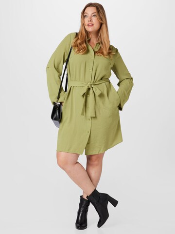 ONLY Carmakoma Shirt Dress in Green