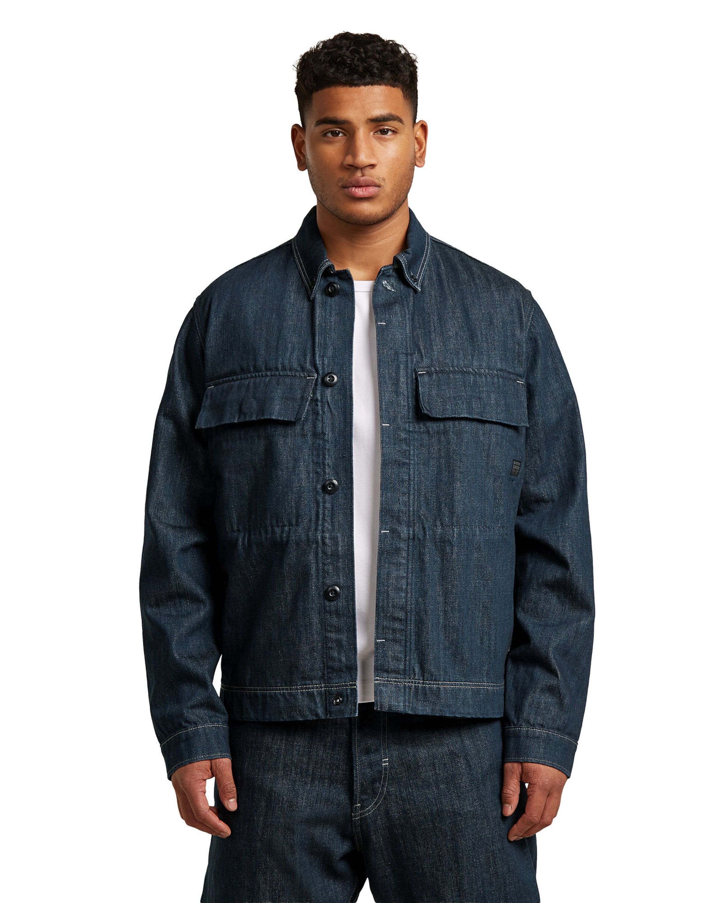 G-STAR Regular Fit Overshirts-Overshirt ' ' in Blau: Vorderseite