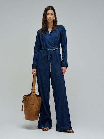Salsa Jeans Jumpsuit in Blauw: voorkant