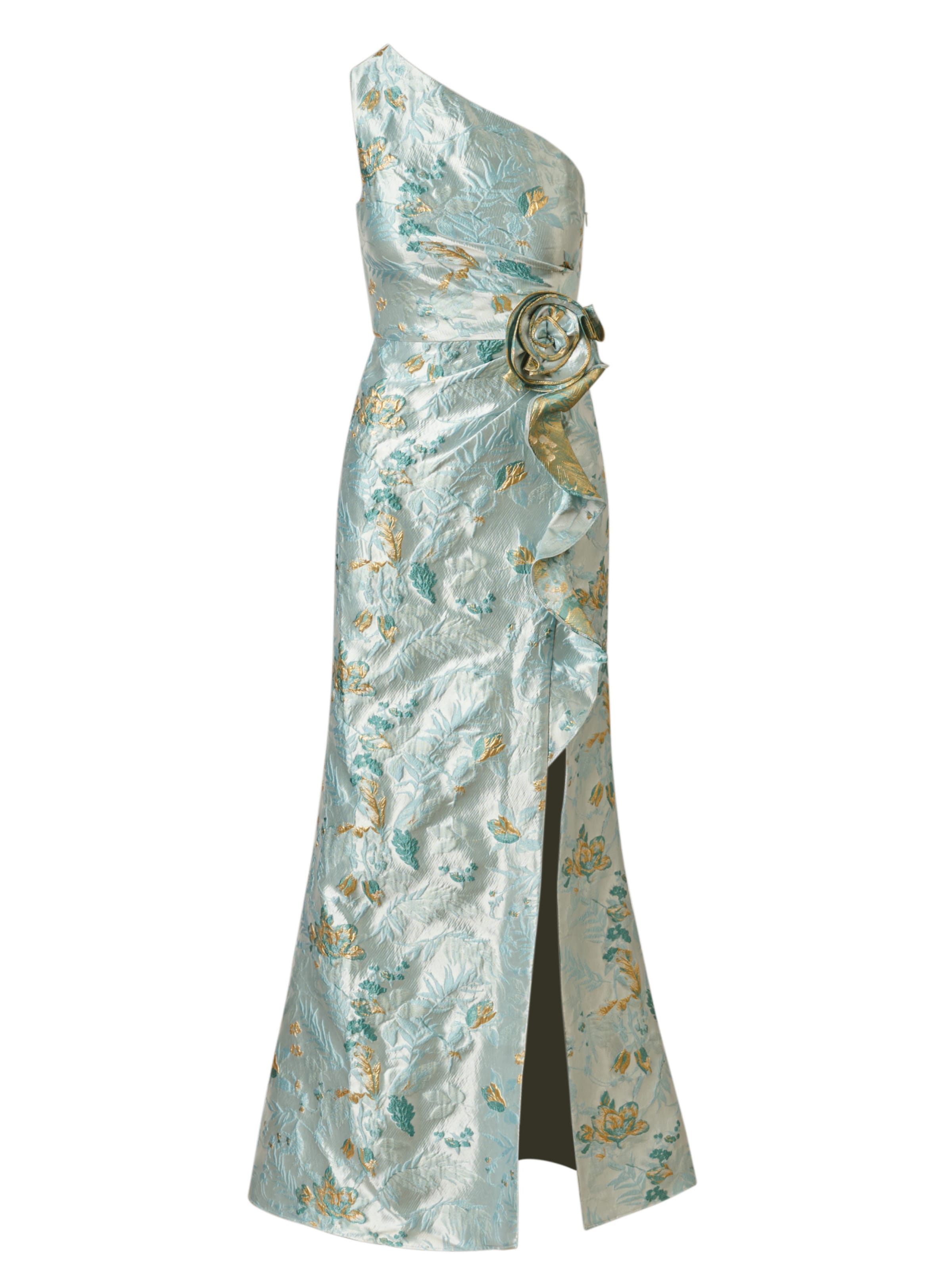 Adrianna Papell Avondjurk in Blauw: voorkant