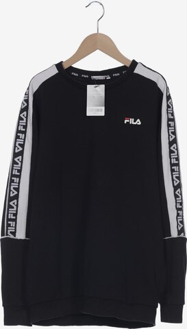 FILA Sweatshirt & Zip-Up Hoodie in L in Black: front