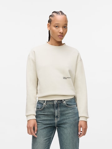 KARL LAGERFELD JEANS - Sudadera en blanco: frente