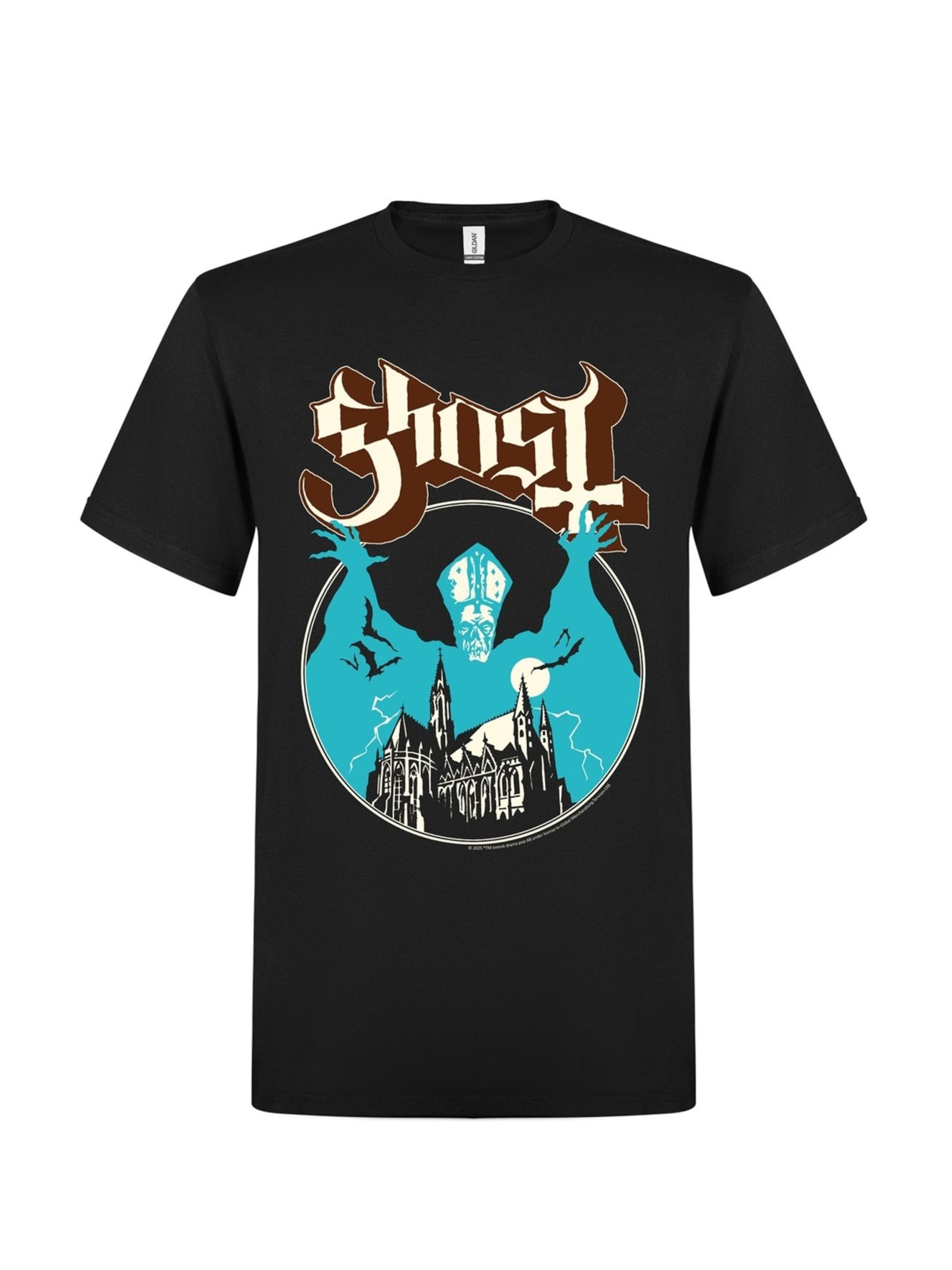Ghost Shirt in Schwarz: Vorderseite