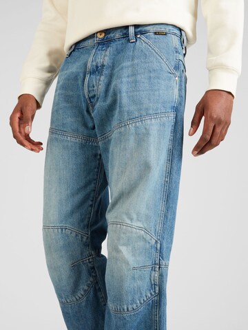 G-Star RAW Regular Pressveckade jeans i blå