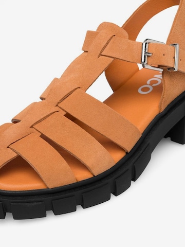 Bianco Sandaler med rem 'FABIANA' i orange