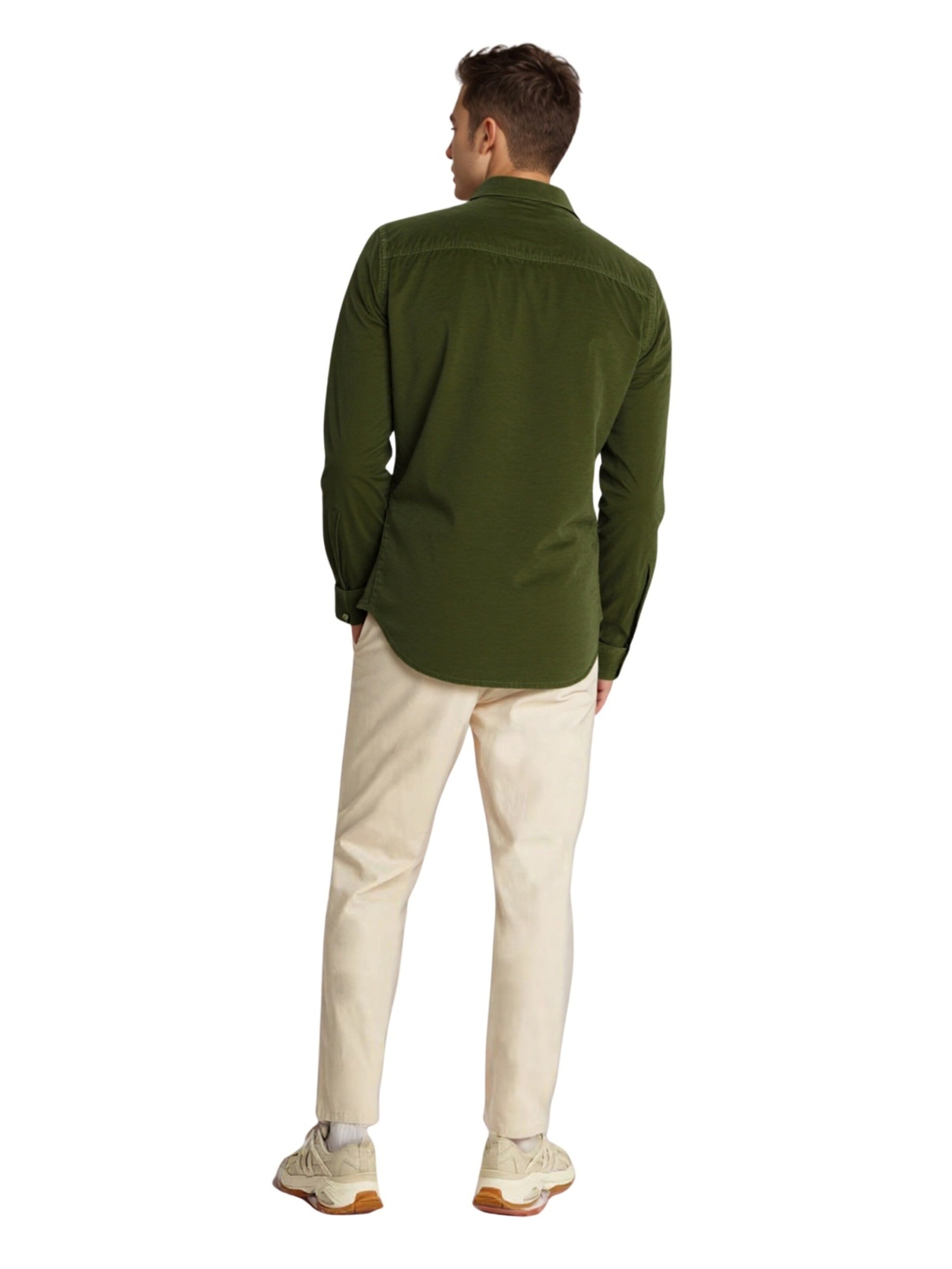 U.S. POLO ASSN. Slim fit Overhemd in Groen