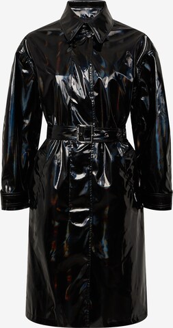 Karl Lagerfeld Tussenmantel 'Iridescent' in Zwart: voorkant