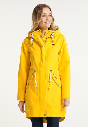 Parka mi-saison Schmuddelwedda en jaune : devant