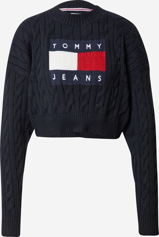 juoda Tommy Jeans Megztinis: priekis