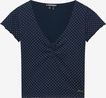 Superdry & Co Shirt 'Essentials' in Blue: front